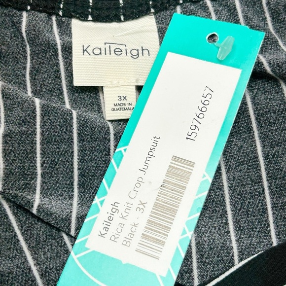 Kaileigh Rica Knit Crop Jumpsuit Size 3X NWT - Picture 8 of 11